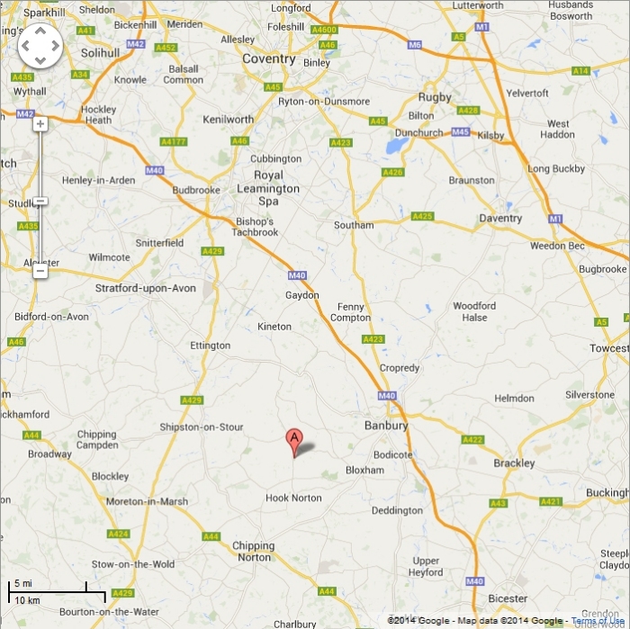 Four Shires Vets - Catchement Area